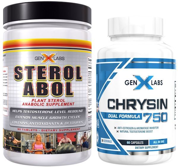 GenXLabs Off-Cycle Support, specifically SterolABOL, and Chrysin 750.