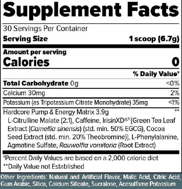 FinaFlex Stimul8 Hardcore facts 1
