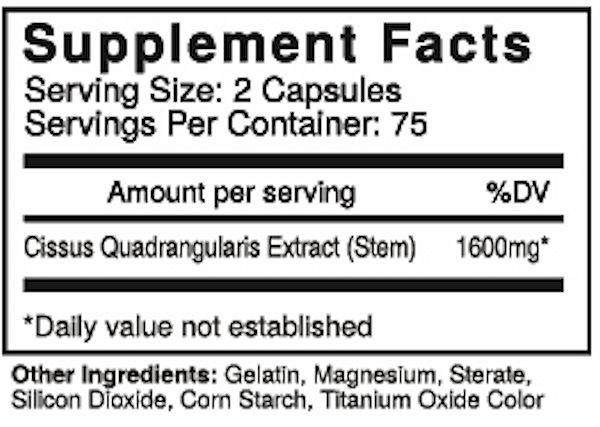 USP Labs Super Cissus Joint Support 150 Caps Facts