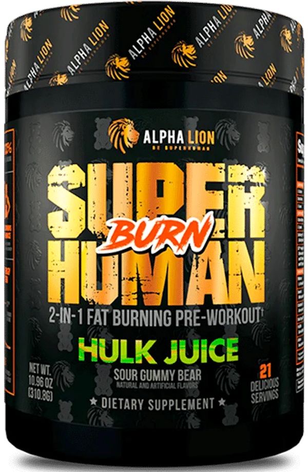 Alpha Lion Superhuman Burn Fat Burning Pre-Workout 21 Servings h