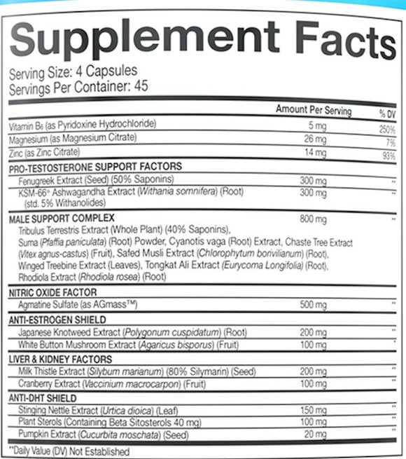 Beast Sports Nutrition Super Test 180 caps