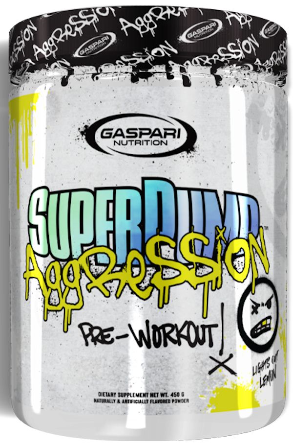 Gaspari Nutrition SuperPump Aggression Pre-Workout lemon