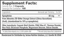 SNS Serious Nutrition Solutions SYN-30 Fat Burner 180 Caps fact