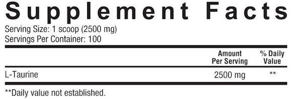 Core Nutritionals Taurine Low-Price-Supplements fact