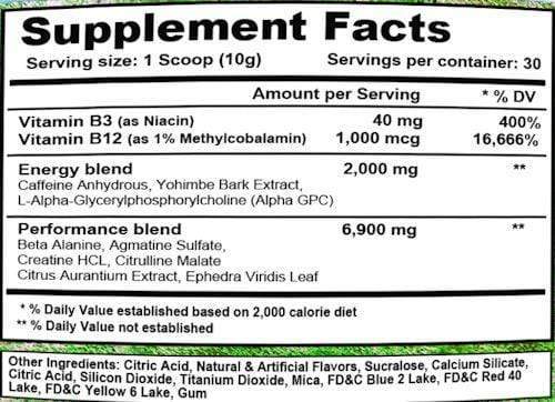 Terror Labz Creatine Terror Labz Maniac 30 servings