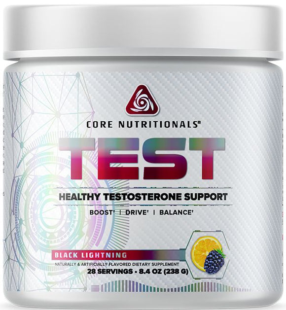 Core Nutritionals Test Powder Low-Price-Supplements black