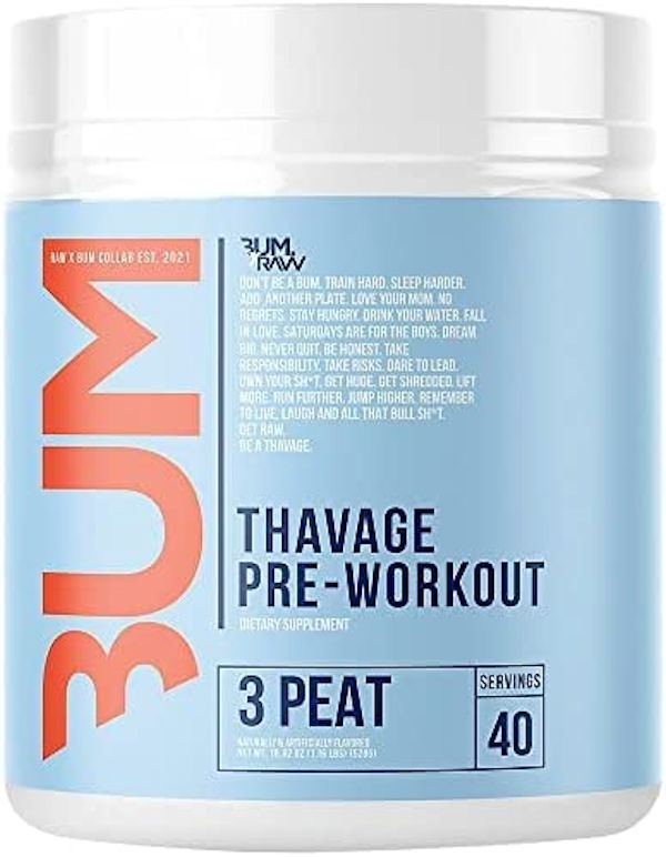 Raw Nutrition Thavage Pre-Workout 40 Servings peat