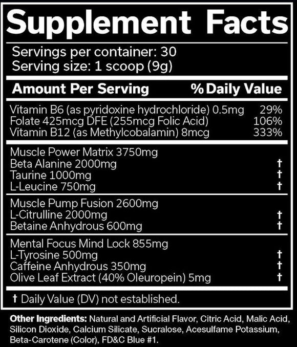 JNX Sports The Shadow Pre-Workout