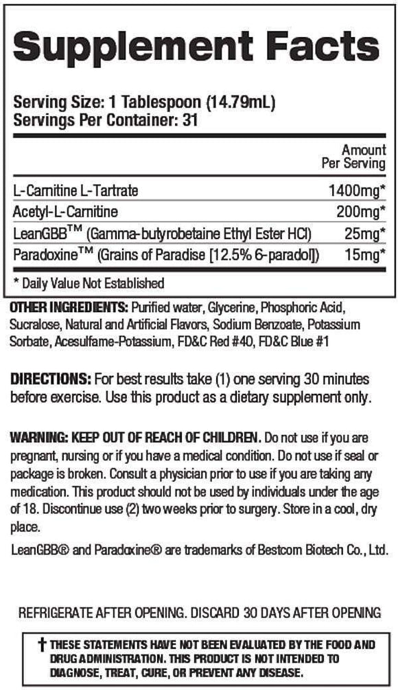 Top Secret Carnitine Apple Top Secret Fireball L-Carnitine Liquid