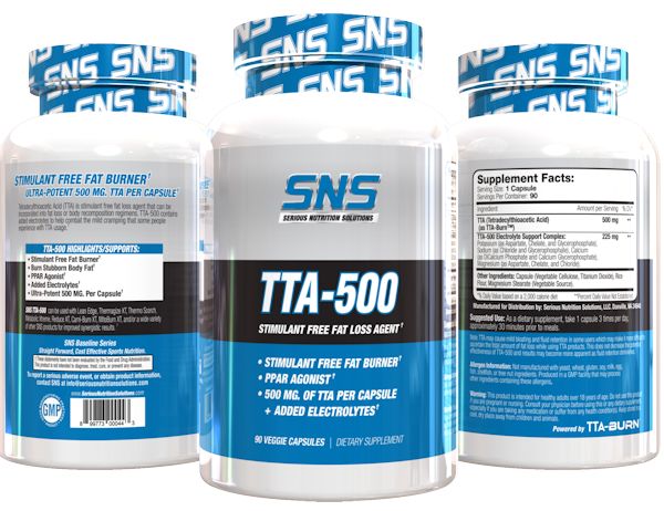 SNS Serious Nutrition Solutions TTA-500 Fat Loss 90 Caps bottle