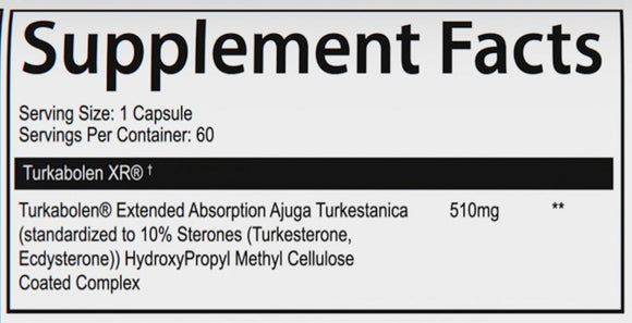 AfterDark Pharmaceuticals Turkabolen muscle builder label