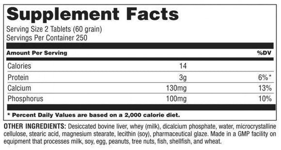 Universal Nutrition Liver Support Universal Nutrition Uni-Liver 500 tabs