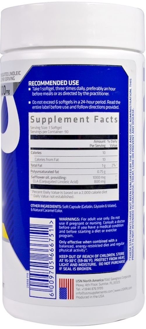 USN CLA USN Pure CLA 1000 90 softgel