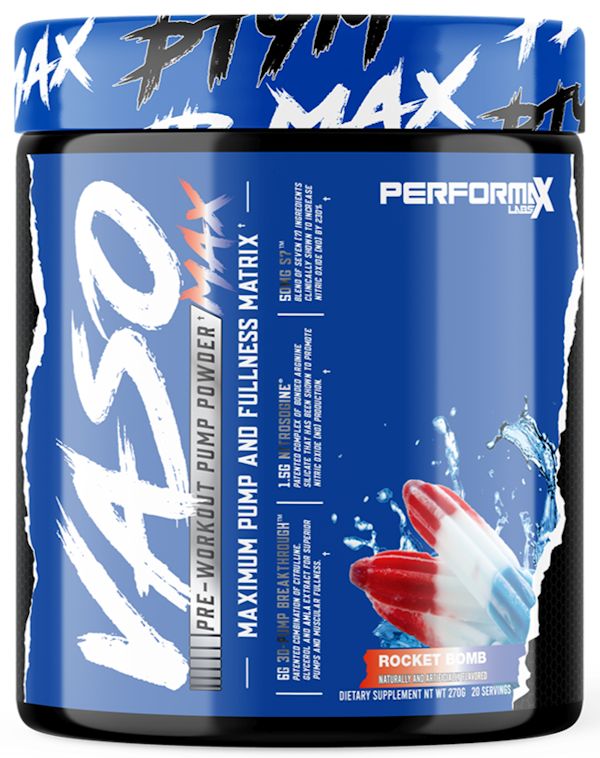 Performax Labs Vasomax Maximum Pump Matrix Pre-Workout rocket pop