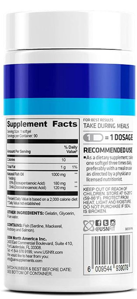 USN Omega-3 Fish Oil 90 ct