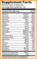 Ryse Supplements VitaFocus Label
