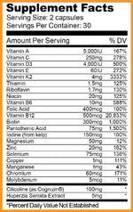 Ryse Supplements VitaFocus Label