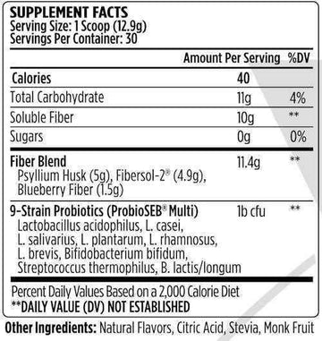 VMI Sports Fiber Plus Probiotic 30 servings