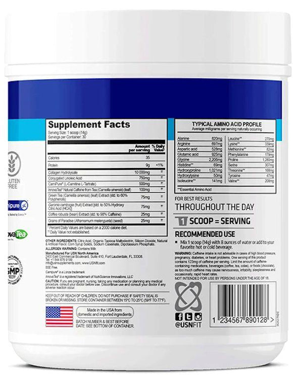 USN Weight Loss Collagen label