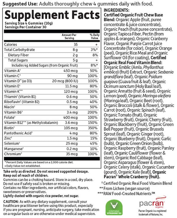 Garden Of Life mykind Organics Women's Multi 40+ Gummies