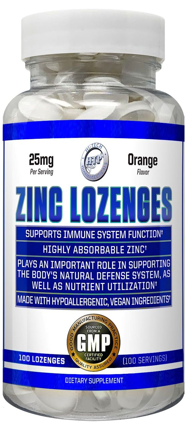 Hi-Tech Pharmaceuticals Zinc Lozenges 100ct